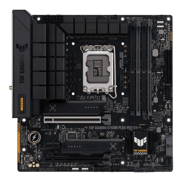 ASUS TUF GAMING B760M-PLUS WIFI D4 | Socket LGA 1700 | Intel B760 | 4xDDR4 | Micro-ATX | Moederbord