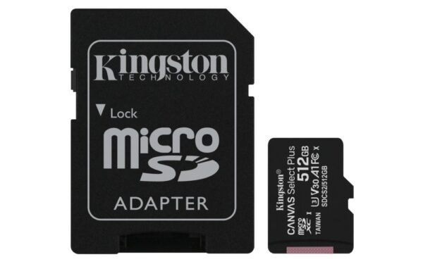 Kingston Canvas Select Plus | SDXC | 512GB | Class 10 | UHS-I U1