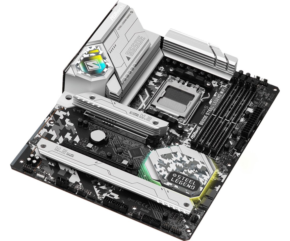 Asrock B650E Steel Legend WiFi | Socket AM5 | AMD B650 | 4xDDR5 | ATX | Moederbord - Image 6
