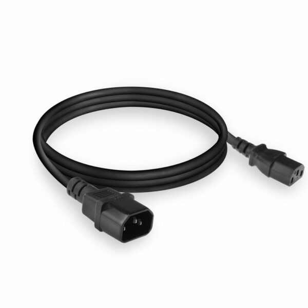 ACT AC3315 | 1,8 m Stroomsnoer | C13 naar C14 Stekker | Zwart | Voor PDU's