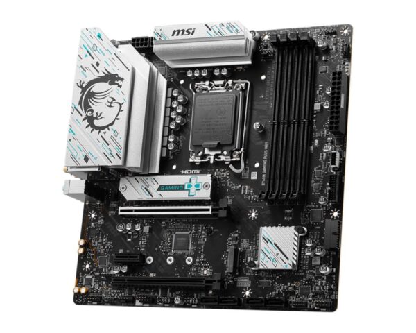 MSI B760M GAMING PLUS WIFI | Socket LGA 1700 | Intel B760 | 4xDDR5 | Micro-ATX | Moederbord