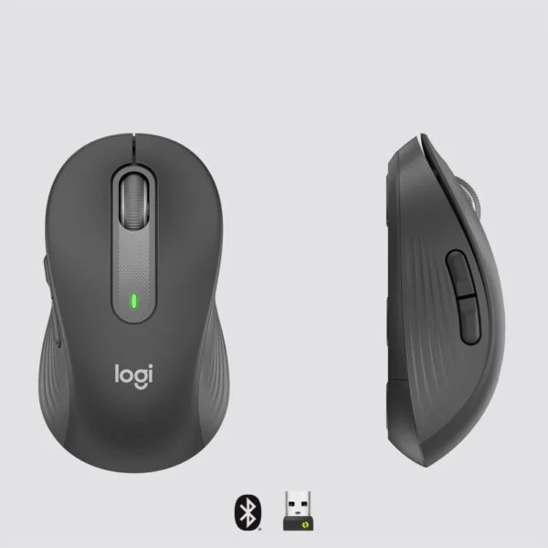 Logitech Signature M650 for Business | Draadloze Muis | Rechtshandig | RF + Bluetooth | 4000 DPI | Grafiet