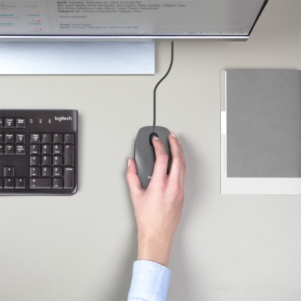 Logitech M100 | Bekabelde Muis | Links- en Rechtshandig | USB-A | 1000 DPI | Zwart