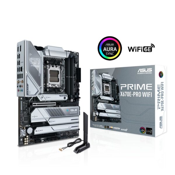 ASUS PRIME X670E-PRO WIFI | Socket AM5 | Intel X670 | 4xDDR5 | ATX | Moederbord
