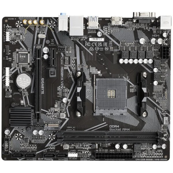 Gigabyte A520M-K V2 | Socket AM4 | AMD A520 | 2xDDR4 | Micro-ATX | Moederbord