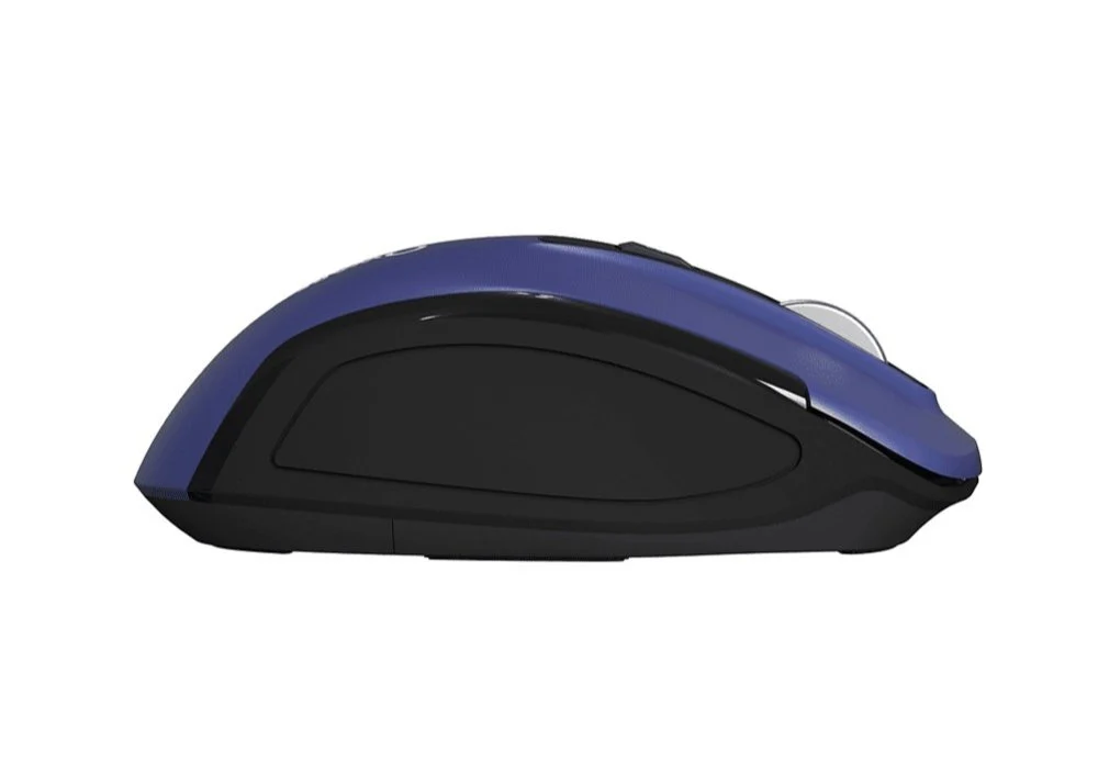 Qware Glasgow | Draadloze Muis | Rechtshandig | RF + Bluetooth | 1600 DPI | Blauw/Zwart - Image 5