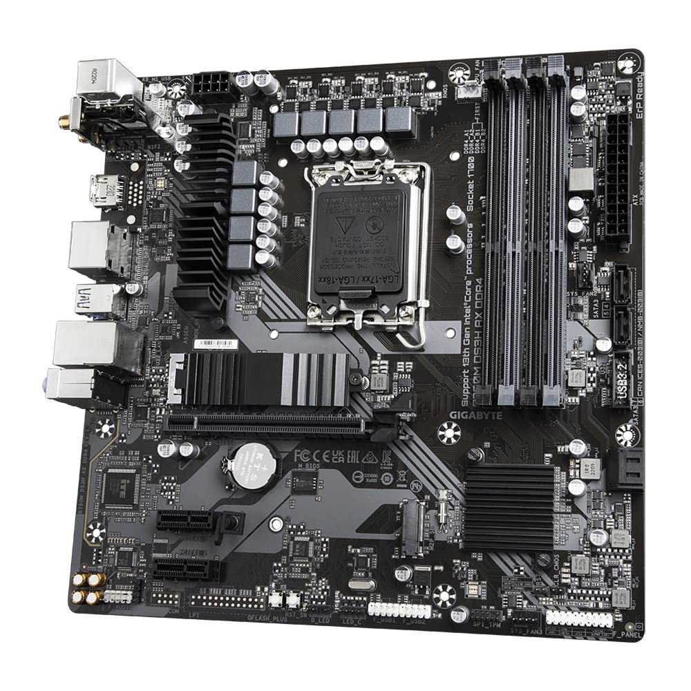 Gigabyte B760M DS3H AX DDR4 | Socket LGA 1700 | Intel B760 | 4xDDR4 | Micro-ATX | Moederbord - Image 3