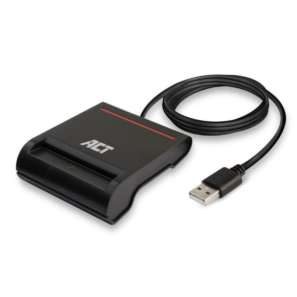 ACT AC6015 USB Smartcard eID Kaartlezer – Zwart | USB 2.0 | Geschikt voor Windows & macOS