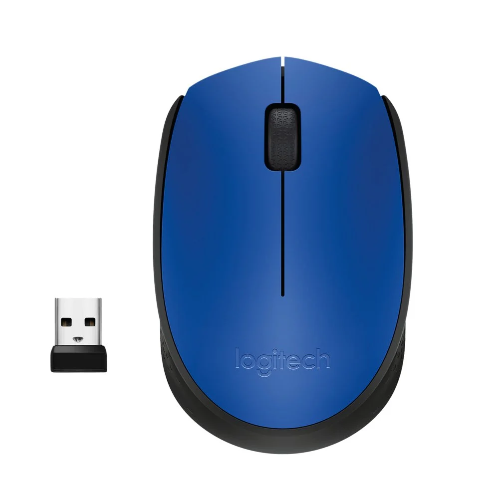 Logitech M171 | Draadloze Muis | Links- en Rechtshandig | RF | 1000 DPI | Zwart/Blauw - Image 3