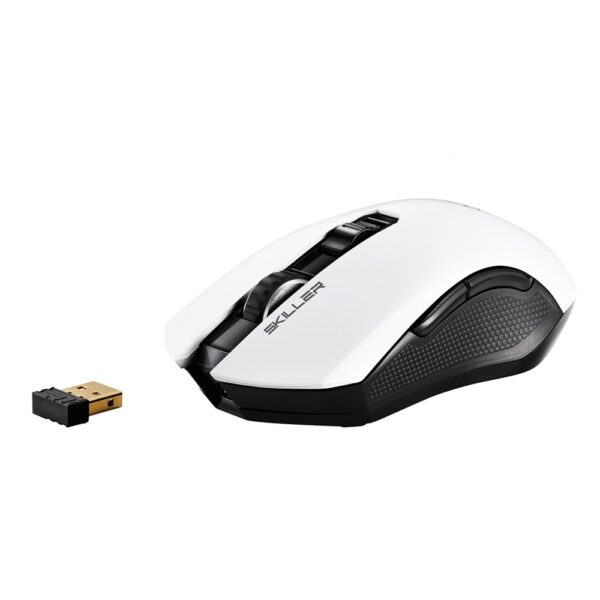 Sharkoon Skiller SGM3 | Draadloze Gaming Muis | Rechtshandig | RF + USB-A | 6000 DPI | Zwart