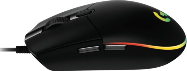 Logitech G203 LIGHTSYNC | Bedrade Gaming Muis | Links- en Rechtshandig | USB-A | 8.000 DPI | Zwart