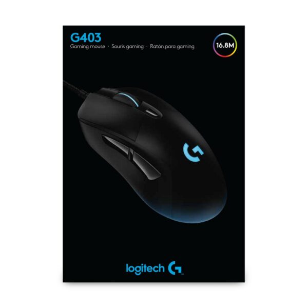 Logitech G403 Hero | Draadloze Gaming Muis | Rechtshandig | RF | 25600 DPI | Zwart