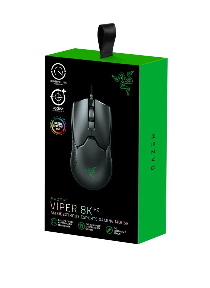 Razer Viper 8KHz | Bedrade Gaming Muis | Links- en Rechtshandig | USB-A | 20.000 DPI | Zwart - Image 9