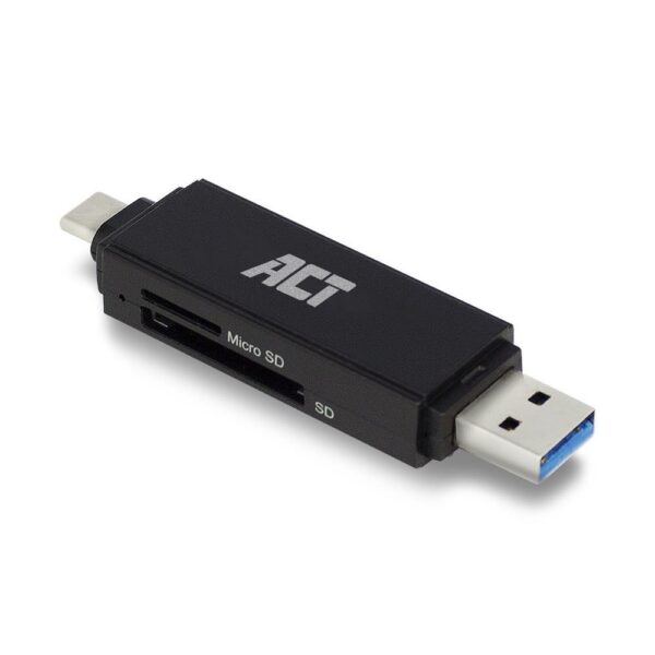 ACT AC6375 | Geheugenkaartlezer | USB 3.2 Gen 1 | Zwart