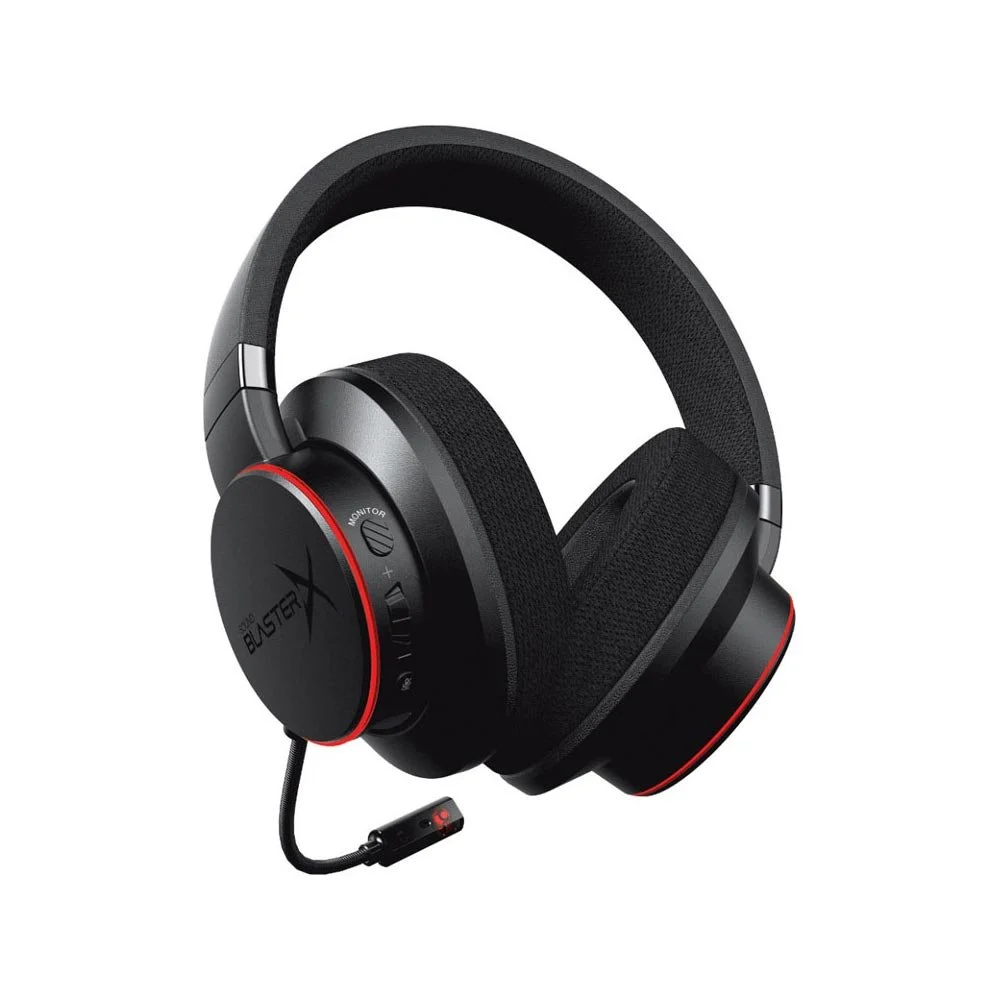 Creative Sound BlasterX H6 | Bedrade Over-ear Gaming Headset | USB-A & 3.5mm | Zwart & RGB - Image 3