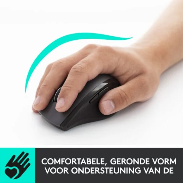 Logitech Marathon M705 | Draadloze Muis | Rechtshandig | RF | 1000 DPI | Zwart