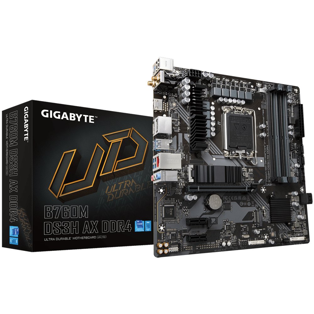 Gigabyte B760M DS3H AX DDR4 | Socket LGA 1700 | Intel B760 | 4xDDR4 | Micro-ATX | Moederbord - Image 7