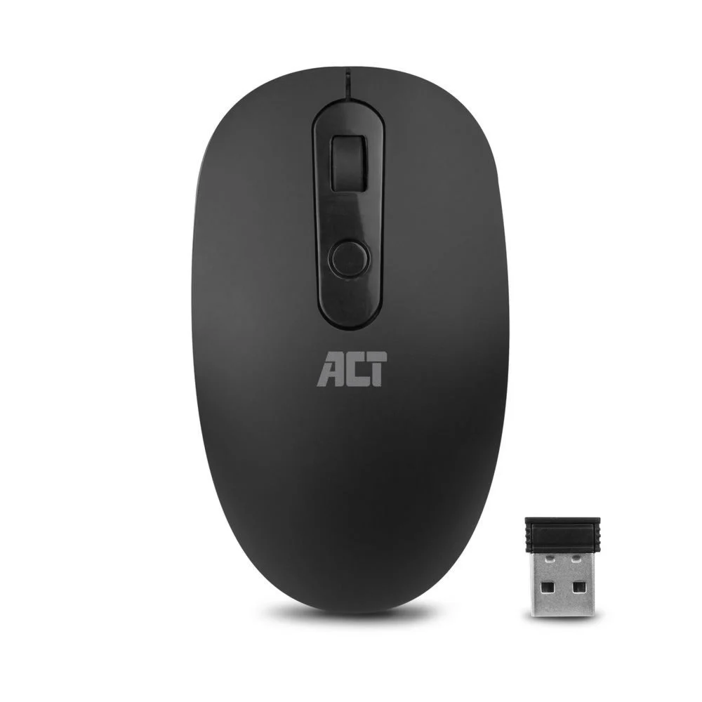 ACT AC5110 | Draadloze Muis | Links- en Rechtshandig | RF | 1200 DPI | Zwart - Image 3