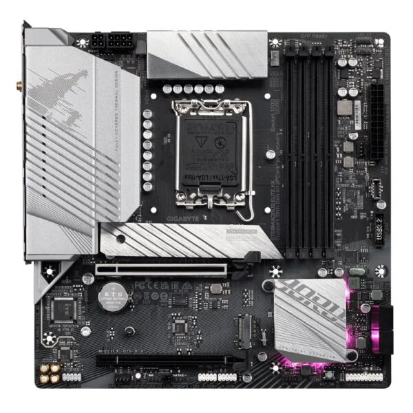 Gigabyte B760M AORUS ELITE AX | Socket LGA 1700 | Intel B760 | 4xDDR5 | Micro-ATX | Moederbord