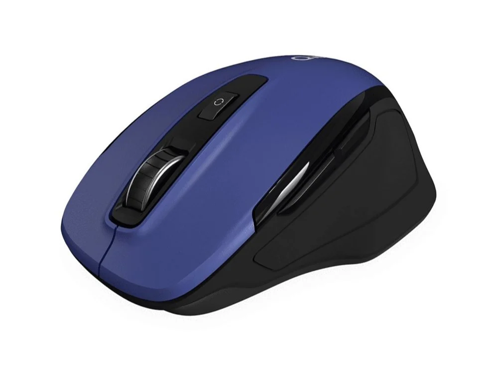 Qware Glasgow | Draadloze Muis | Rechtshandig | RF + Bluetooth | 1600 DPI | Blauw/Zwart - Image 3