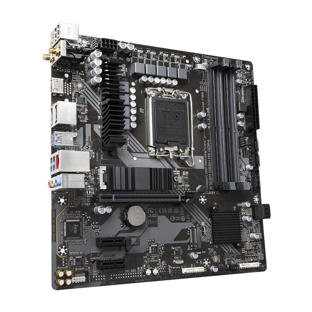 Gigabyte B760M DS3H AX DDR4 | Socket LGA 1700 | Intel B760 | 4xDDR4 | Micro-ATX | Moederbord - Image 4