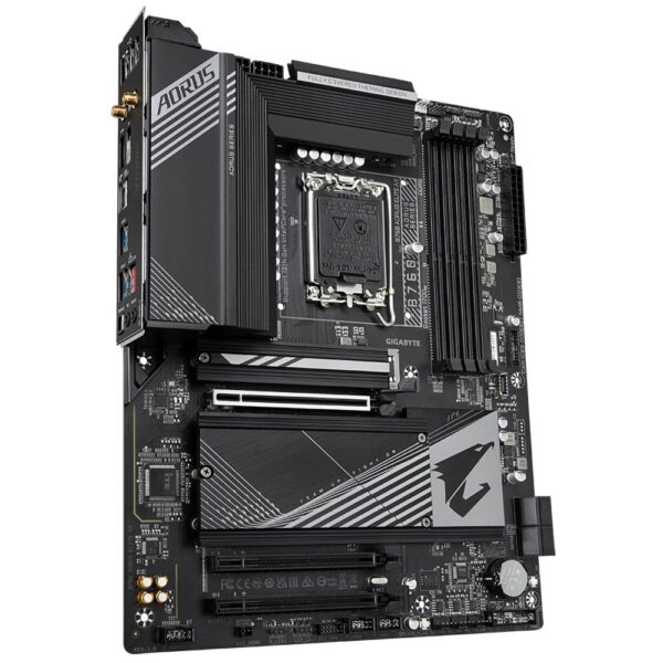 Gigabyte B760 AORUS ELITE AX (rev. 1.0) | Socket LGA 1700 | Intel B760 | 4xDDR5 | Micro-ATX | Moederbord