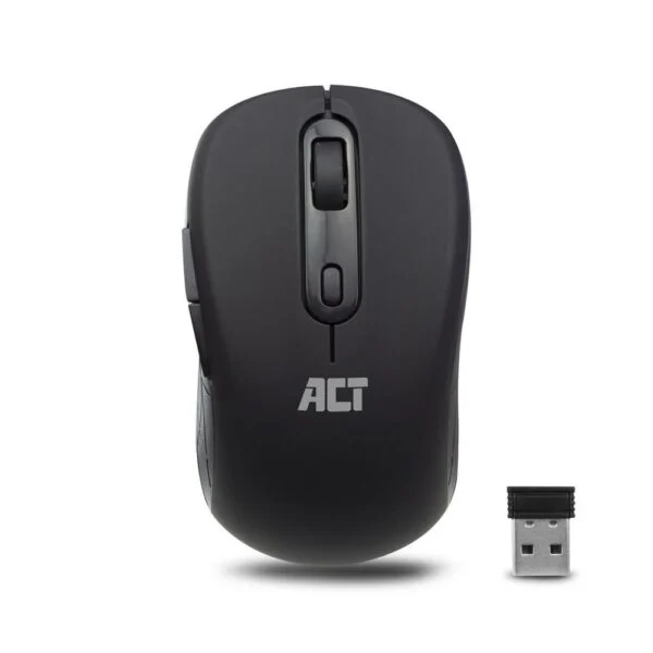 ACT AC5125 | Draadloze Muis | Rechtshandig | RF | 1600 DPI | Zwart