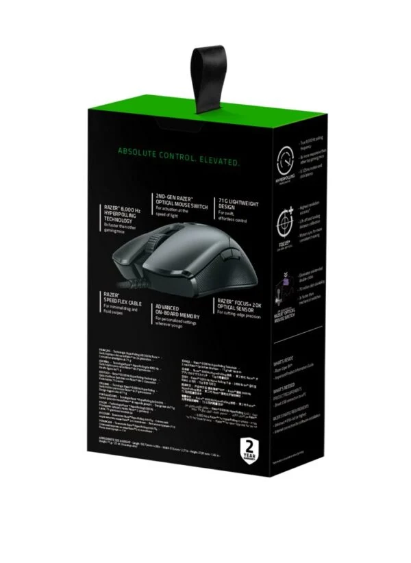 Razer Viper 8KHz | Bedrade Gaming Muis | Links- en Rechtshandig | USB-A | 20.000 DPI | Zwart