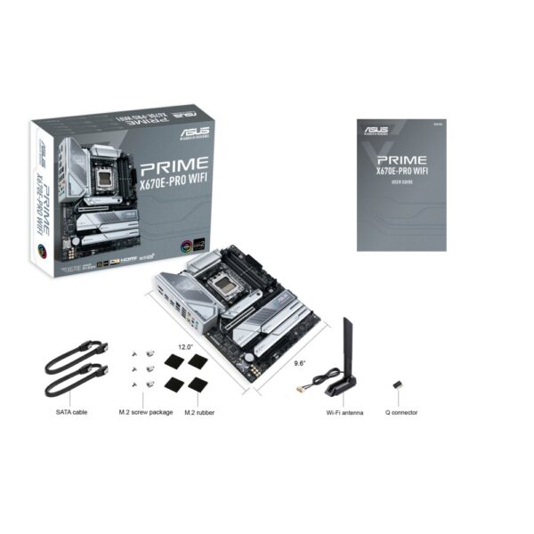 ASUS PRIME X670E-PRO WIFI | Socket AM5 | Intel X670 | 4xDDR5 | ATX | Moederbord