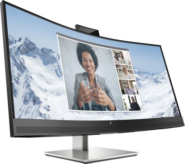 HP E34m G4 34" | 3440x1440 VA | 75Hz | Curved | USB-C | Webcam, Microphone & Speakers | Conferencing Monitor | Ergonomic Design