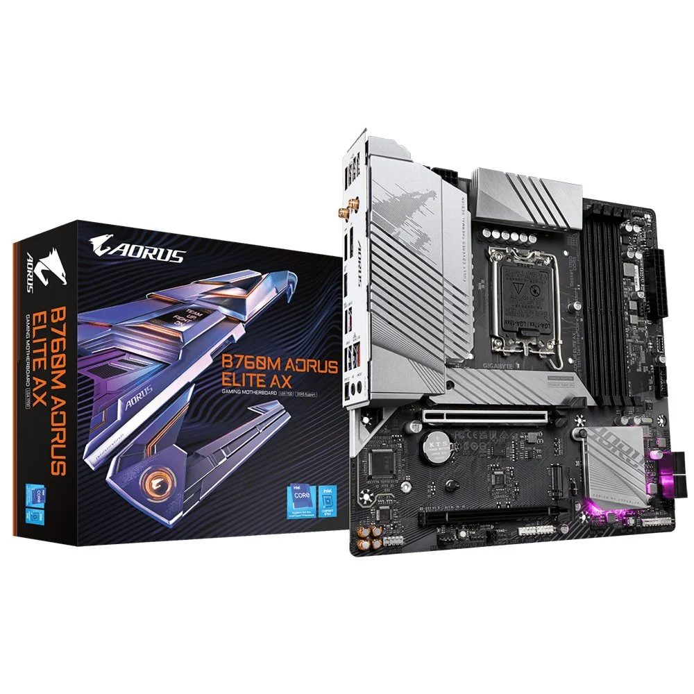 Gigabyte B760M AORUS ELITE AX | Socket LGA 1700 | Intel B760 | 4xDDR5 | Micro-ATX | Moederbord - Image 7