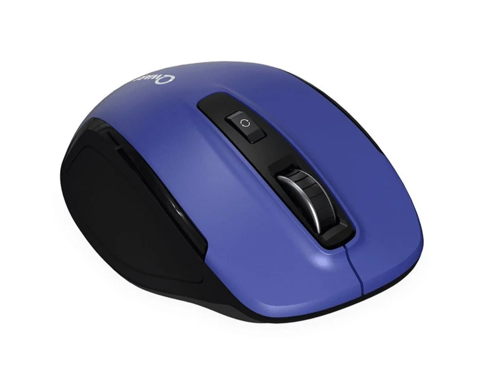 Qware Glasgow | Draadloze Muis | Rechtshandig | RF + Bluetooth | 1600 DPI | Blauw/Zwart - Image 6