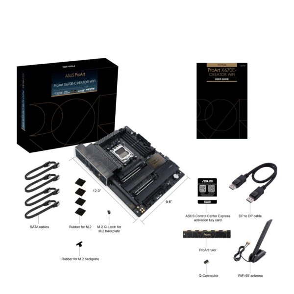 ASUS ProArt X670E-CREATOR WIFI | Socket AM5 | AMD X670 | 4xDDR5 | ATX | Moederbord