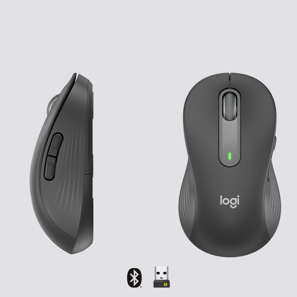 Logitech Signature M650 | Draadloze Muis | Linkshandig | RF + Bluetooth | 2000 DPI | Grafiet - Image 7