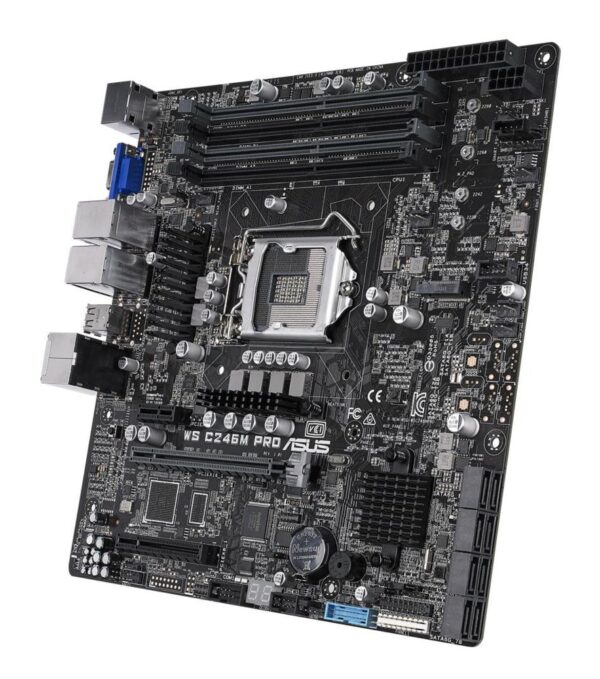 ASUS WS C246M PRO | Socket LGA 1151 | Intel C246 | 4xDDR4 | Micro-ATX | Moederbord