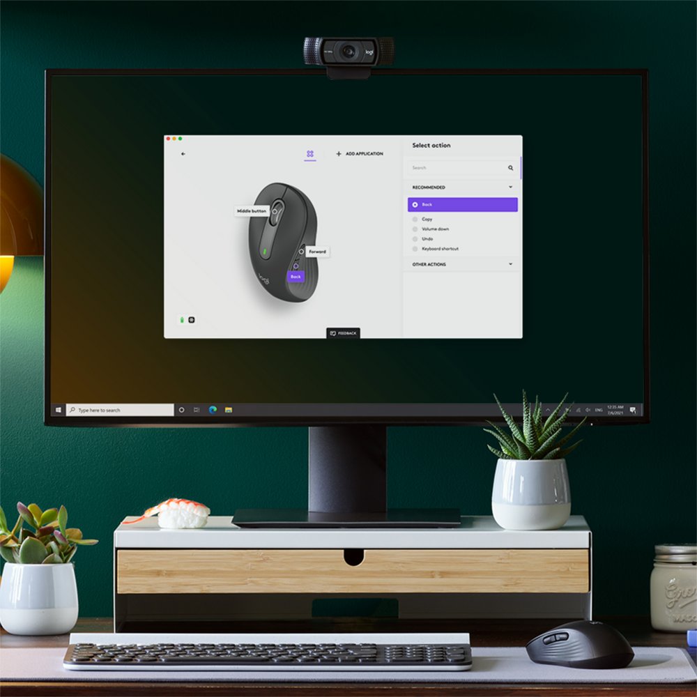 Logitech Signature M650 | Draadloze Muis | Linkshandig | RF + Bluetooth | 2000 DPI | Grafiet - Image 5