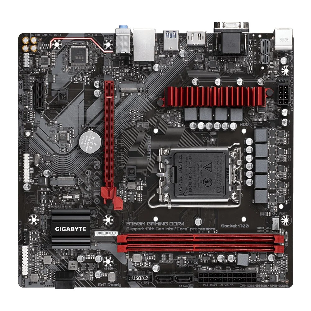 Gigabyte B760M GAMING DDR4 | Socket LGA 1700 | Intel B760 | 4xDDR4 | Micro-ATX | Moederbord - Image 5