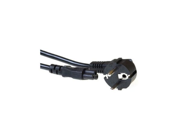 ACT AK5144 Stroomkabel | CEE7/7 Male (Haaks) naar C5 | 2.00 m | Zwart | 230V | 2.5A