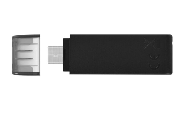 Kingston DataTraveler 70 | 64GB USB-C 3.2 Flash Drive | Zwart