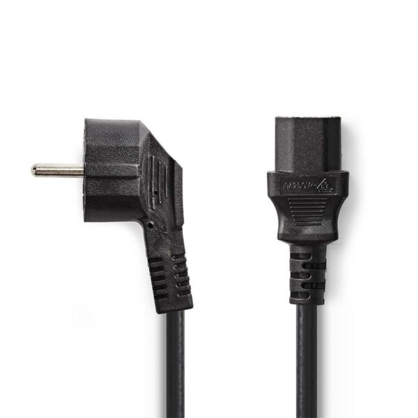 Nedis CEGP10000BK50 | 5 m Stroomkabel | Type F (CEE 7/7) Male naar IEC C13 | Zwart | 10A / 250V | PVC