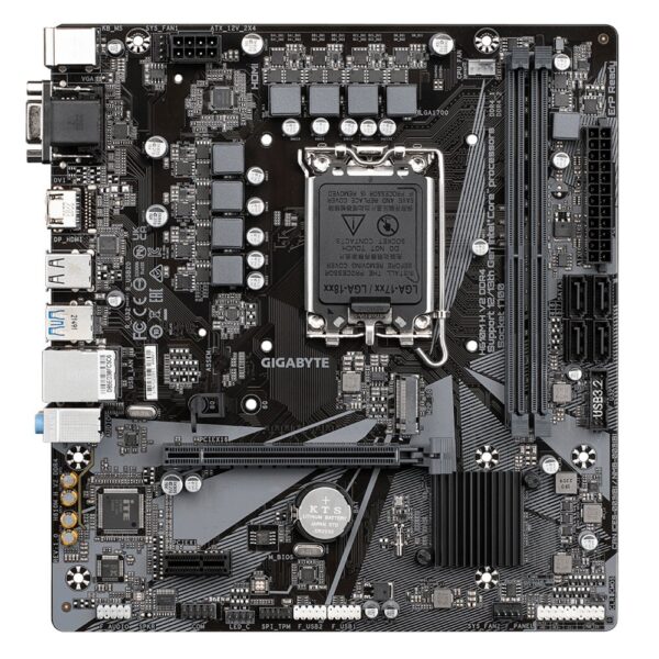 Gigabyte H610M H V2 (rev. 1.0) | Socket LGA 1700 | Intel H610 | 2xDDR4 | Micro-ATX | Moederbord