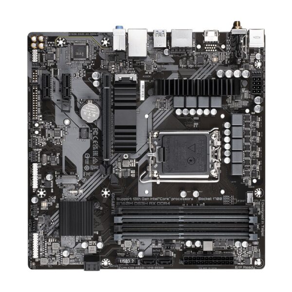 Gigabyte B760M DS3H AX DDR4 | Socket LGA 1700 | Intel B760 | 4xDDR4 | Micro-ATX | Moederbord