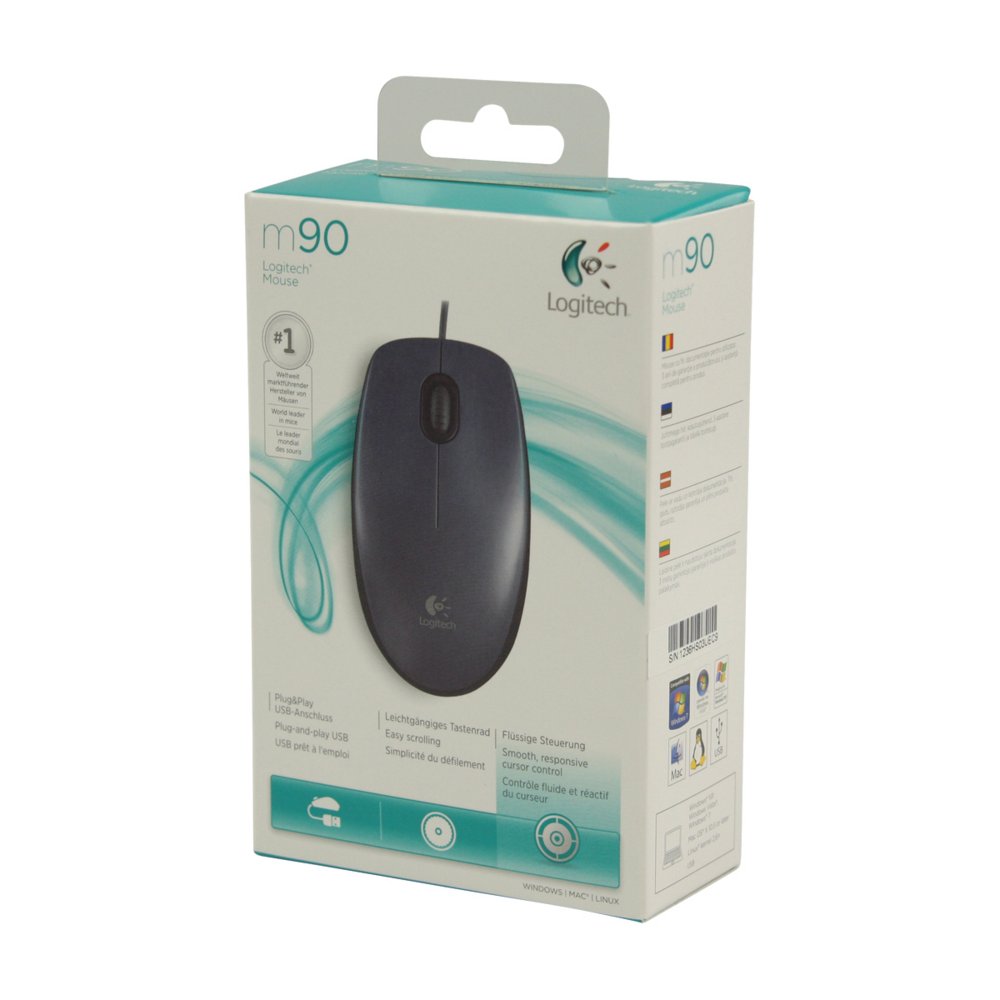 Logitech M90 | Bekabelde Muis | Links- en Rechtshandig | USB-A | 1000 DPI | Zwart - Image 3