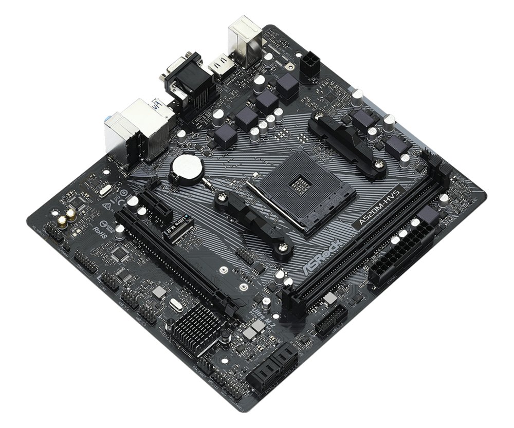 Asrock A520M-HVS | Socket AM4 | AMD A520 | 2xDDR4 | Micro-ATX | Moederbord - Image 4