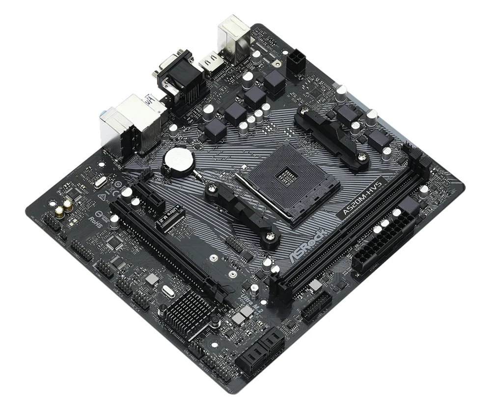 Asrock A520M-HVS | Socket AM4 | AMD A520 | 2xDDR4 | Micro-ATX | Moederbord - Image 4