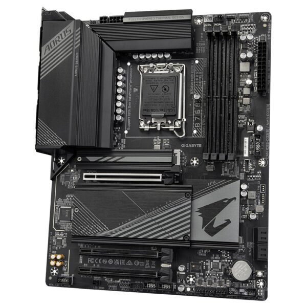 Gigabyte B760 AORUS ELITE AX (rev. 1.0) | Socket LGA 1700 | Intel B760 | 4xDDR5 | Micro-ATX | Moederbord