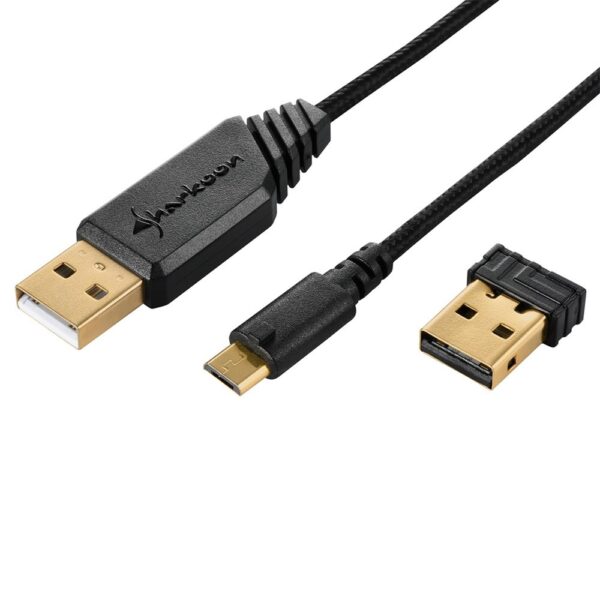 Sharkoon Skiller SGM3 | Draadloze Gaming Muis | Rechtshandig | RF + USB-A | 6000 DPI | Zwart