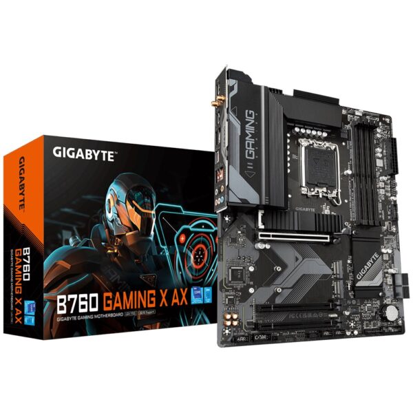 Gigabyte B760 GAMING X AX | Socket LGA 1700 | Intel B760 | 4xDDR5 | ATX | Moederbord