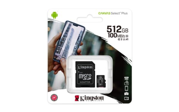 Kingston Canvas Select Plus | SDXC | 512GB | Class 10 | UHS-I U1