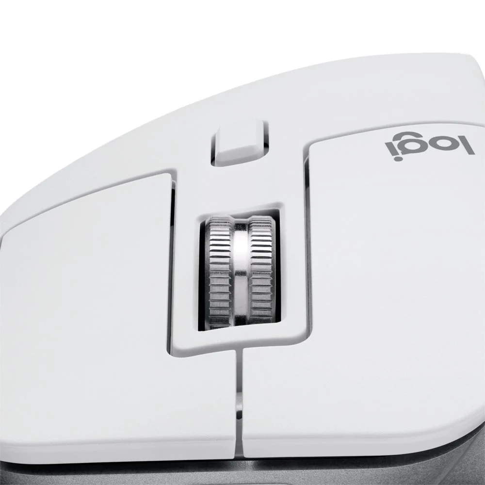Logitech MX Master 3S | Draadloze Muis | RF-Draadloos + Bluetooth | 8000 DPI | Zilver/Wit - Image 4
